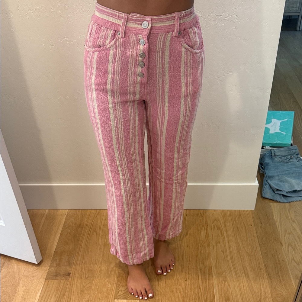Urban Pink Striped Women's Beach Pants
